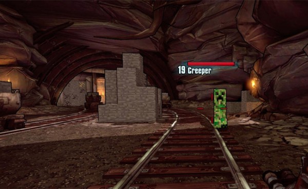 Borderlands 2 Players Discover Minecraft Easter Eggs