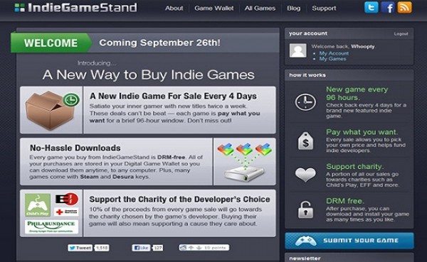 IndieGameStand lets you pay what you want for games