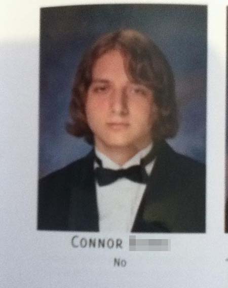 Oh, so this guy has the shortest yearbook quote now