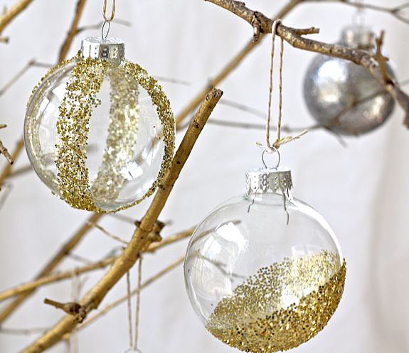 8. Glitter Ornaments for a spectacle
