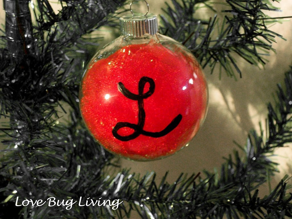 9. Monogrammed Ornaments that will make your family proud