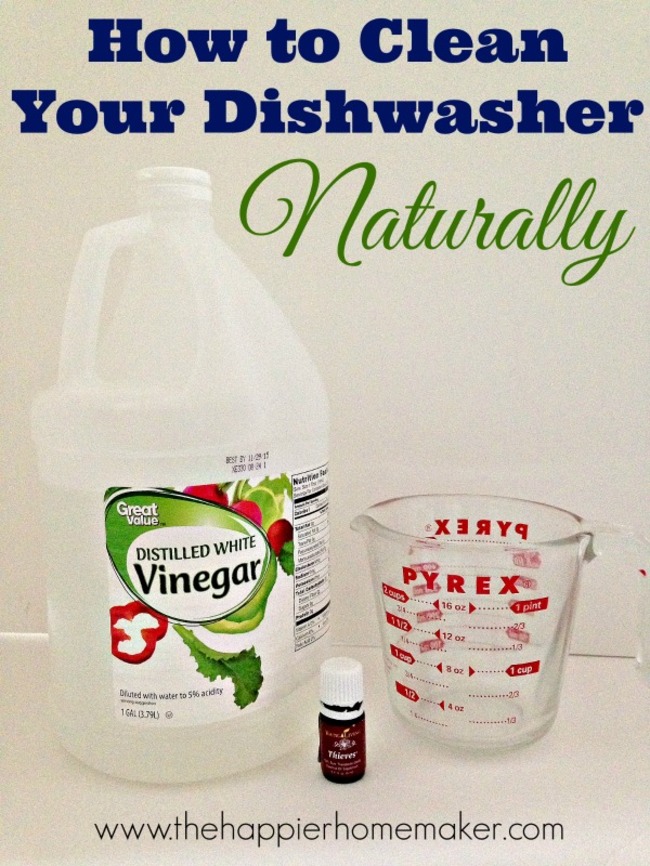 6. 2 Cups of Vinegar in the top rack will clean your dishwasher without any difficulty