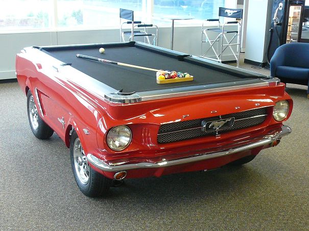 8. Old timer pool table