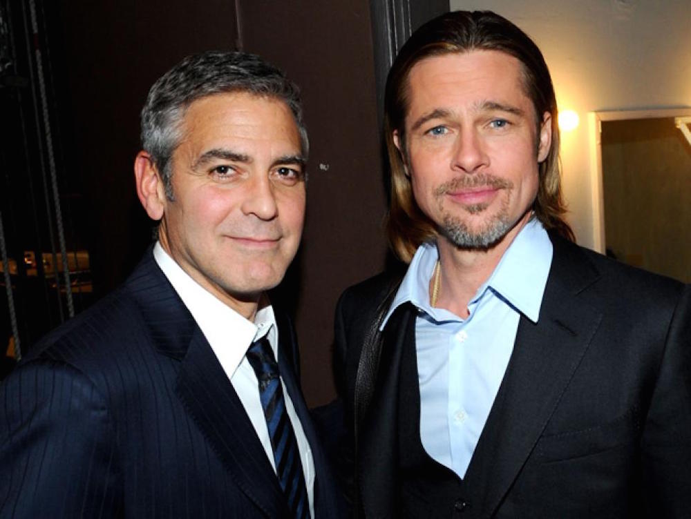 11. Brad Pitt and George Clooney