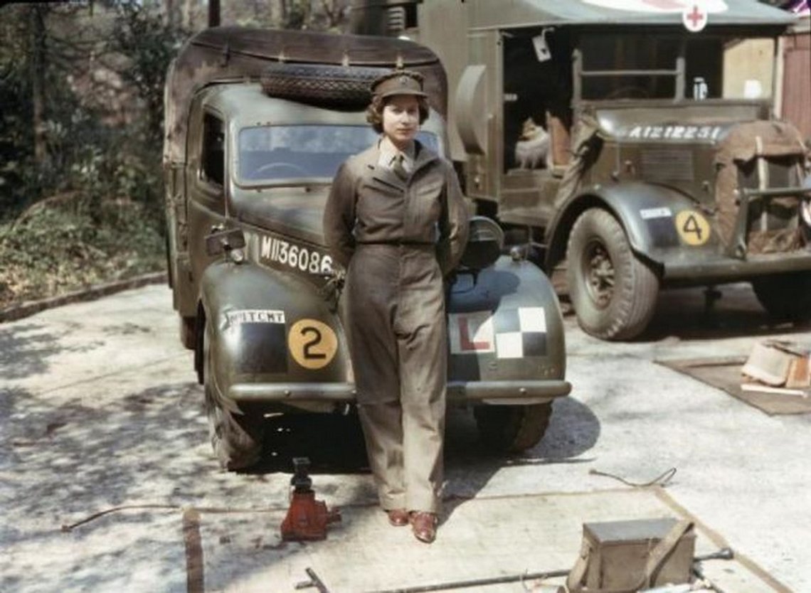 16. Queen Elizabeth during Her WWII Service