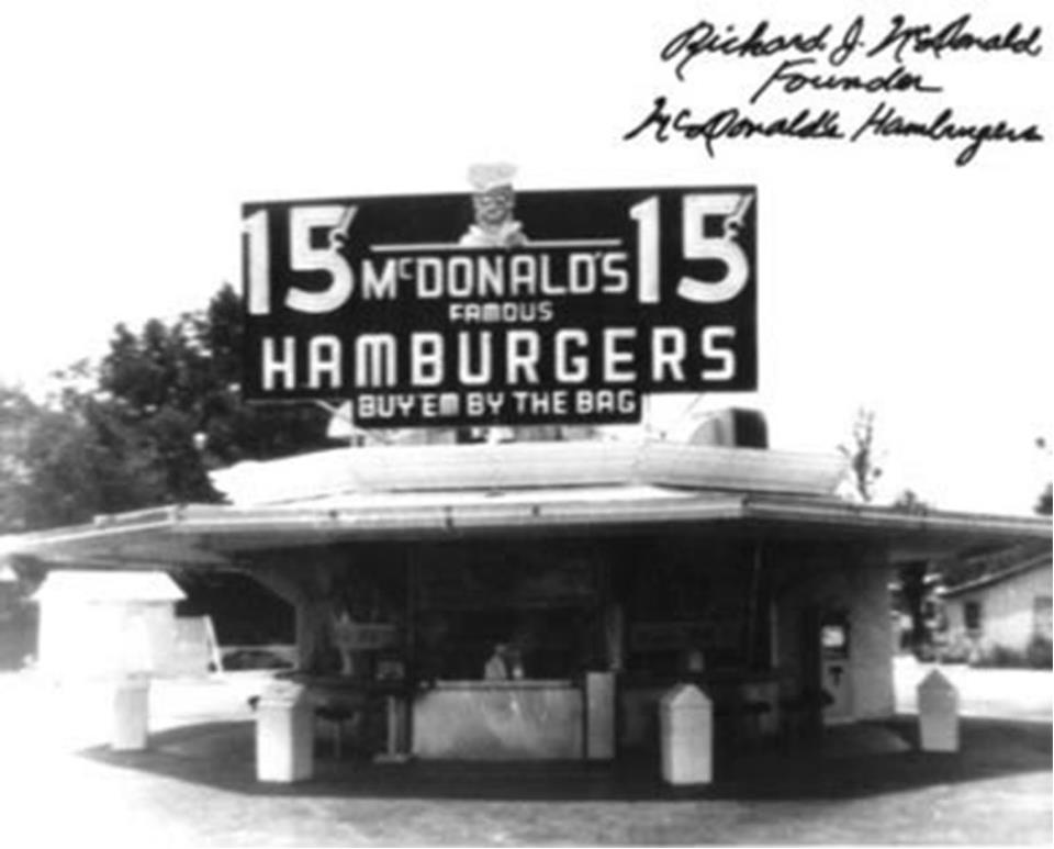 2. One of the First McDonald’s Restaurants