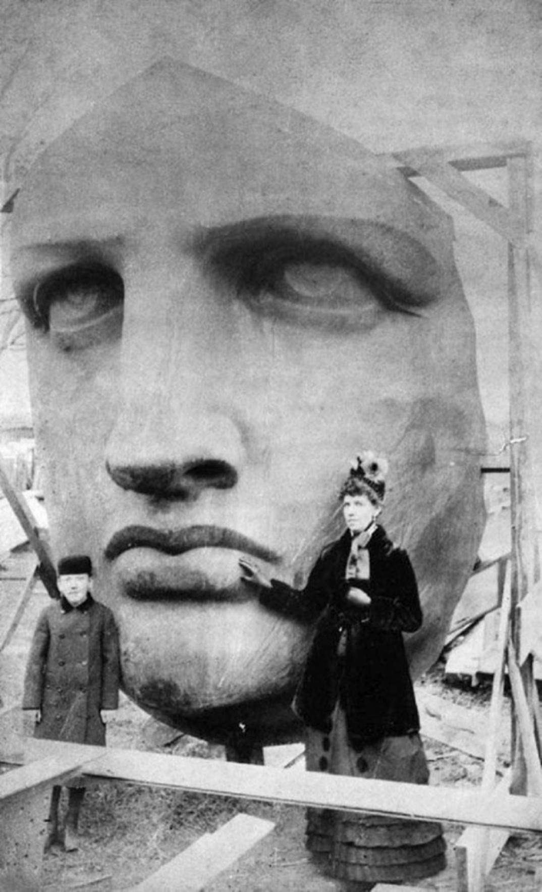 24. Unpacking the head of the Statue of Liberty, 1885