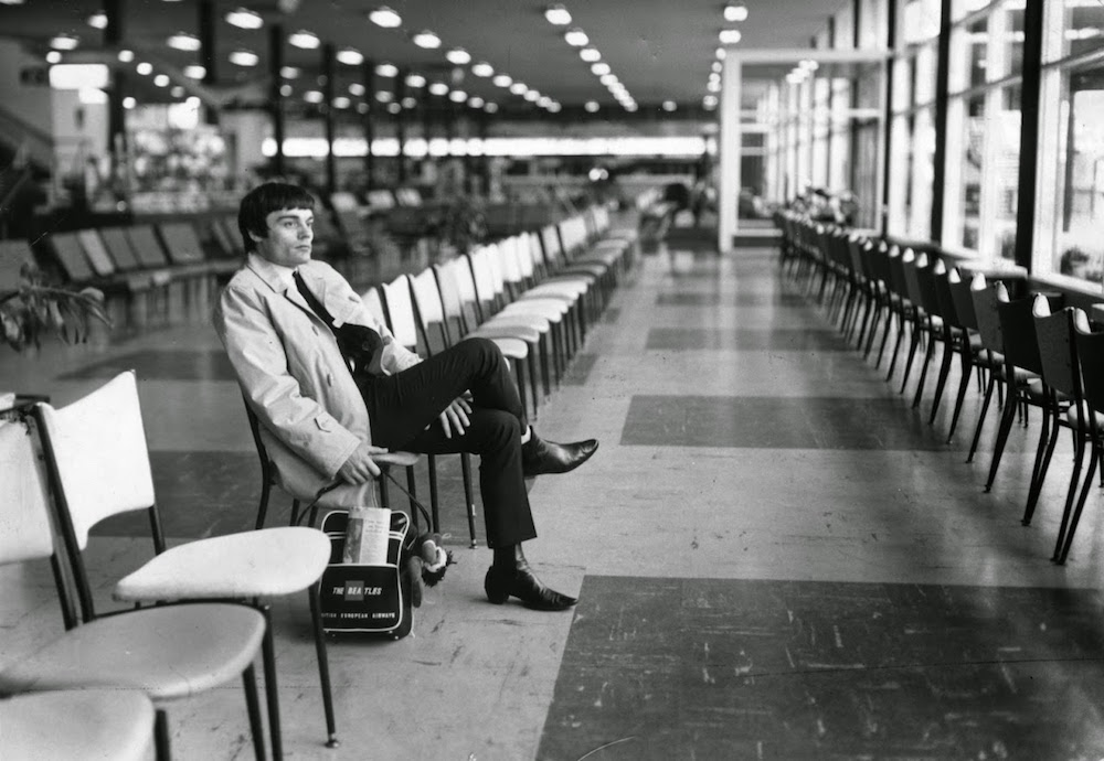 Jimmie Nicol, the almost-Beatle, waits for a plane, June 1964