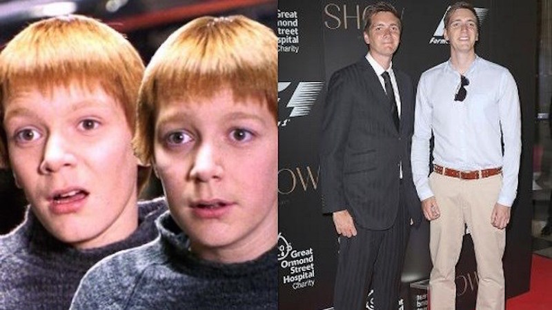James and Oliver Phelps as Fred and George Weasley