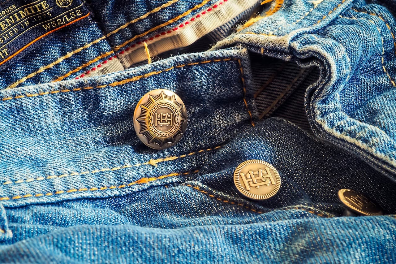 jeans, trousers, trouser buttons