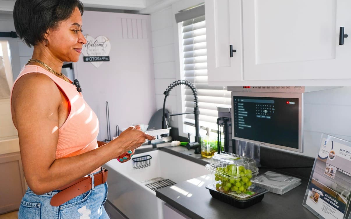 Transform Your Kitchen from Within with Sylvox’s Under Cabinet Kitchen TV