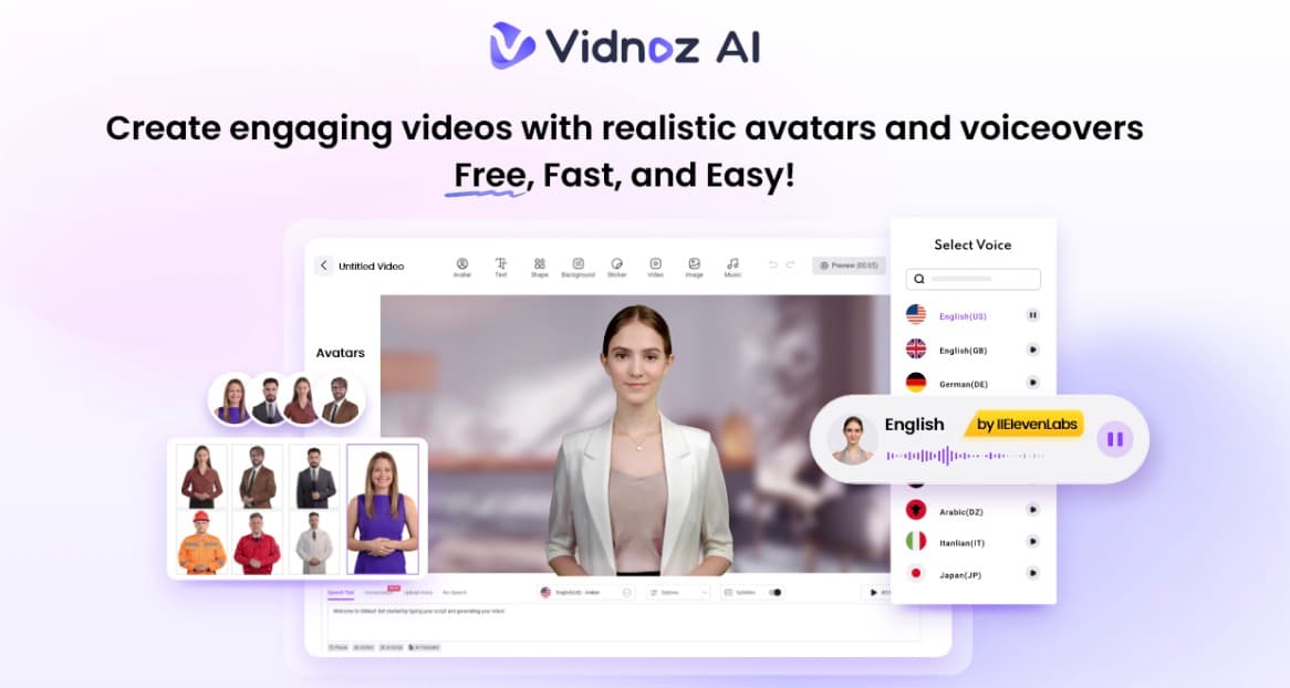 Vidnoz AI Review- The Ultimate Free AI Video Generator