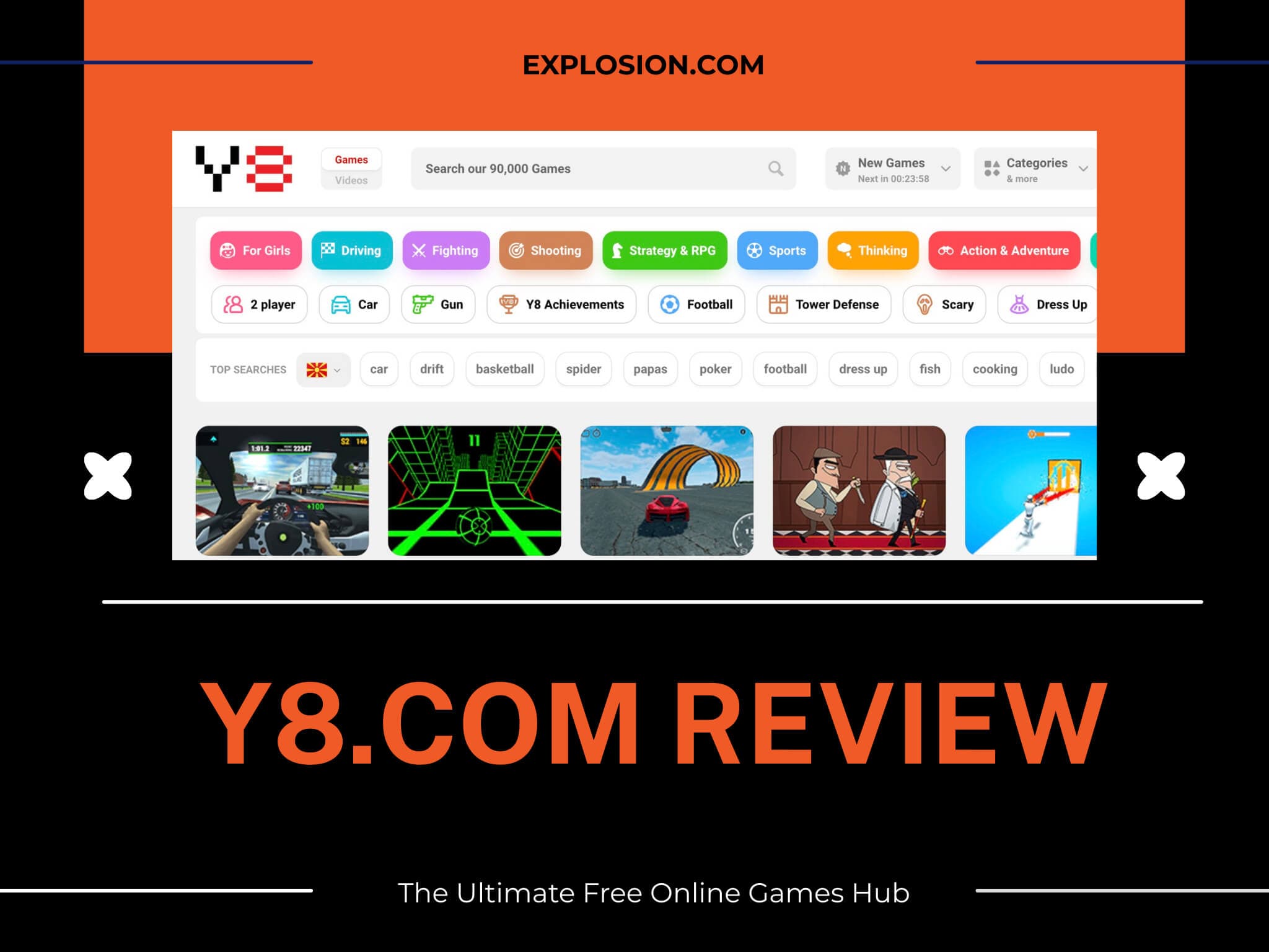 Y8.com Review - The Ultimate Free Online Games Hub