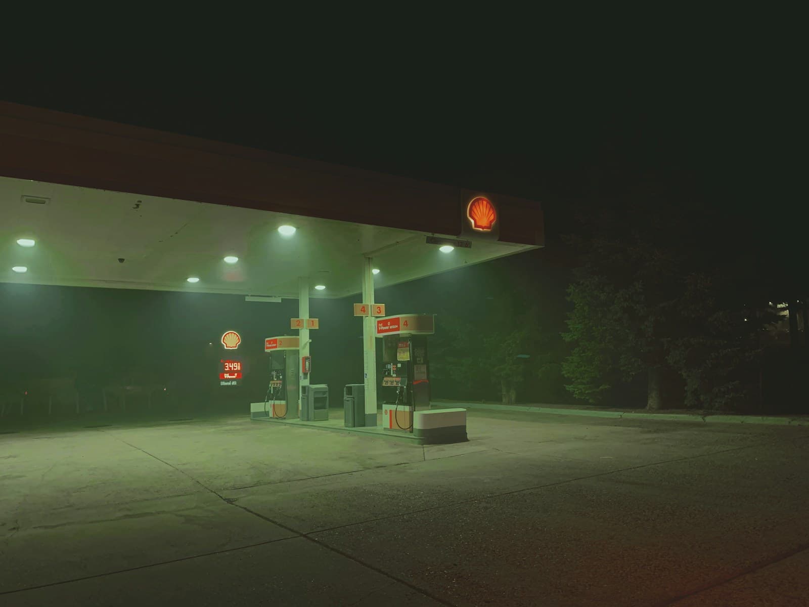 gas station