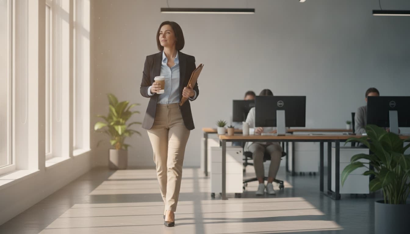 Professional starting a new job after recovery