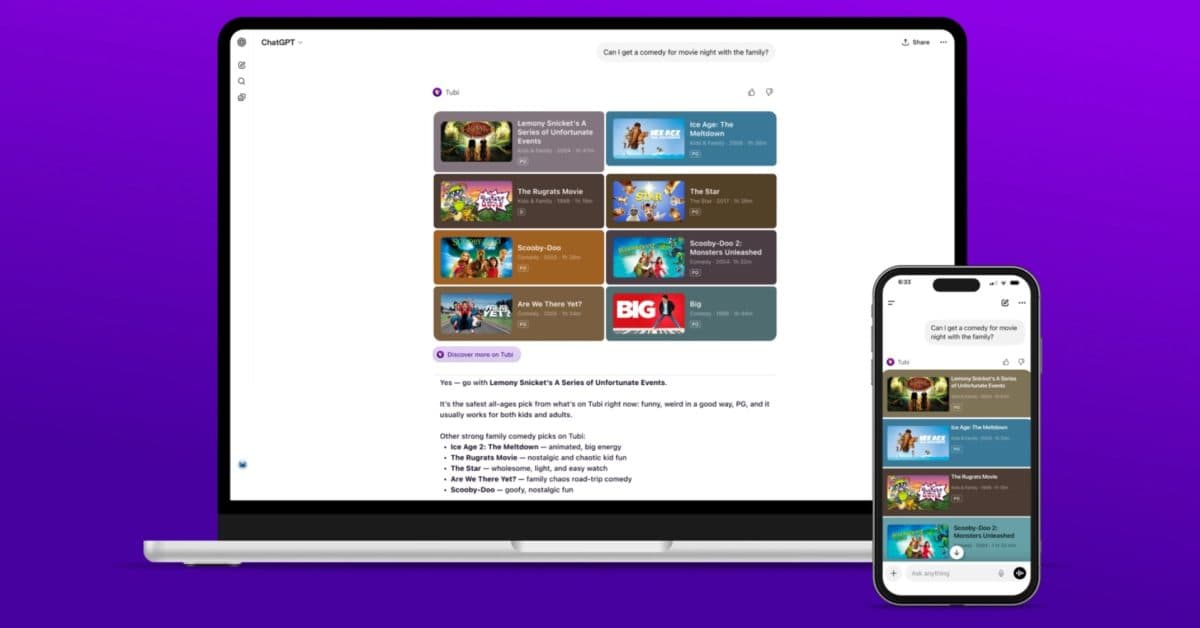 Tubi Is Now Inside ChatGPT — Here's What That Actually Does