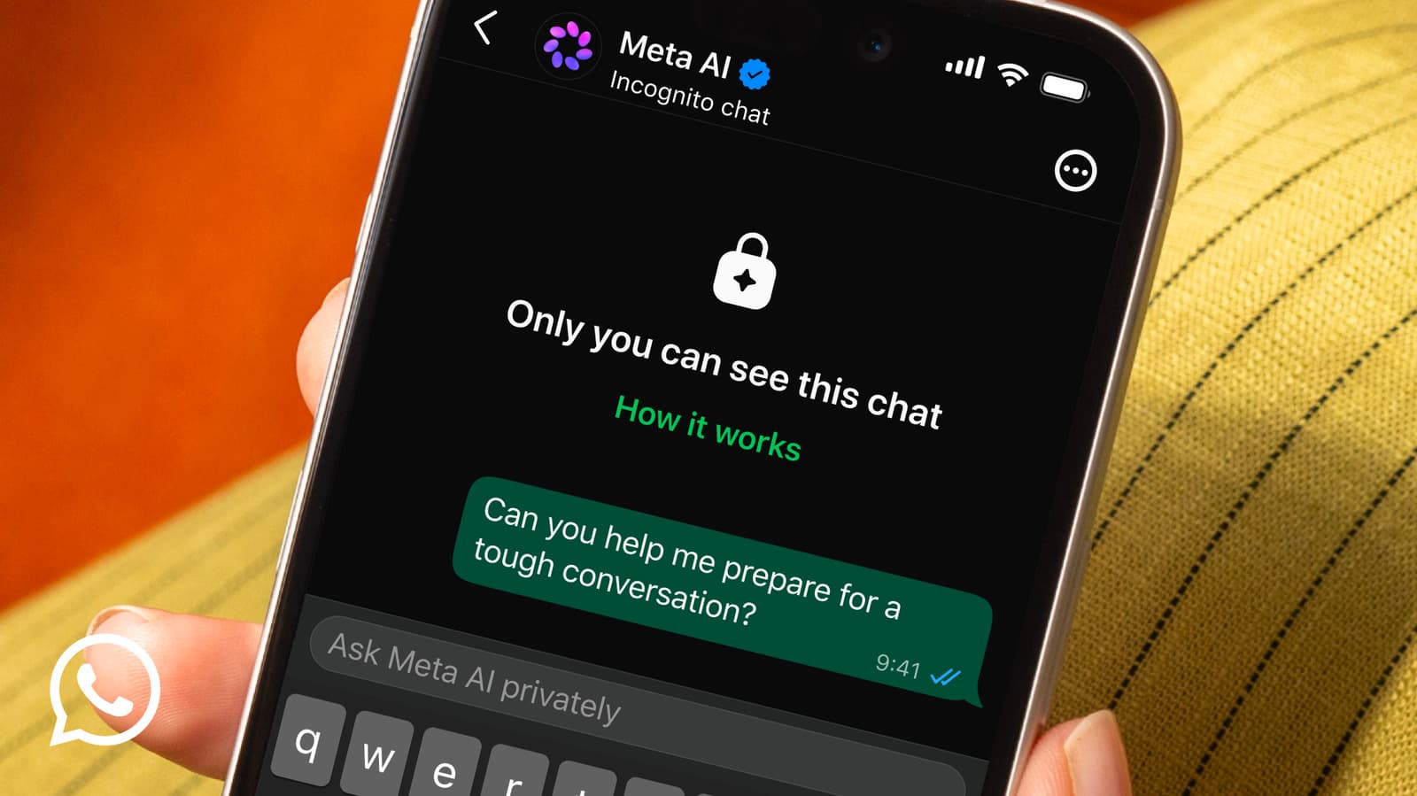 WhatsApp's New Incognito Mode Hides AI Chats From Meta