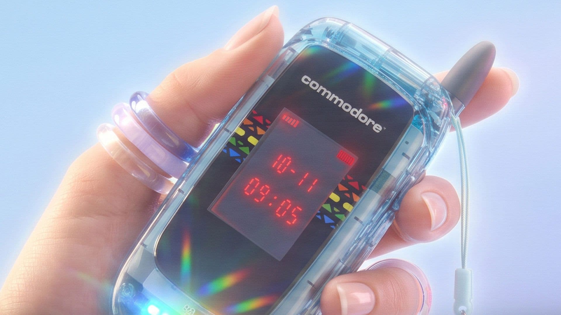 Commodore's Callback 8020 Flip Phone Blocks Social Media