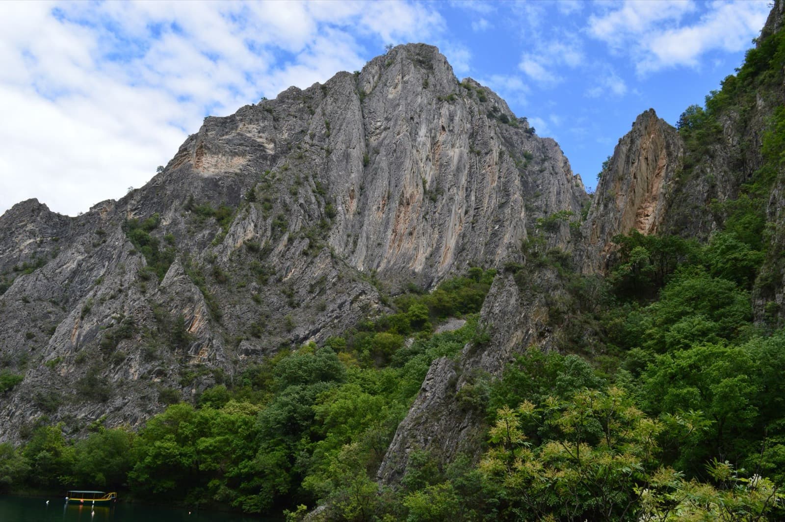 Matka Canyon turquoise water near Skopje