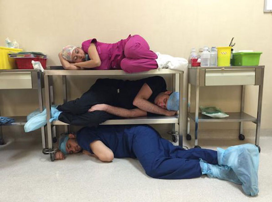 38 Ways Exhausted Doctors Can Sleep In