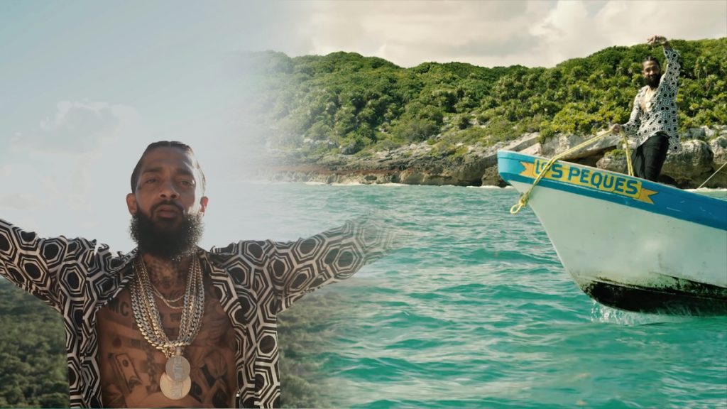 Nipsey Hussle in Tulum-Mexico for rap video, Victory Lap