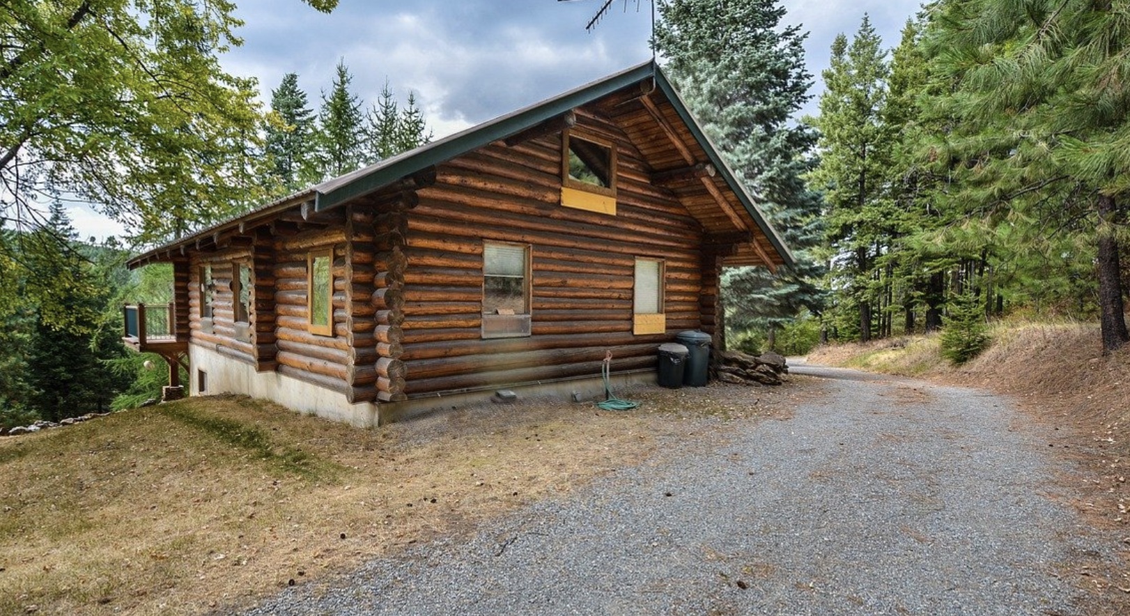 3 steps for painting a Log Cabin