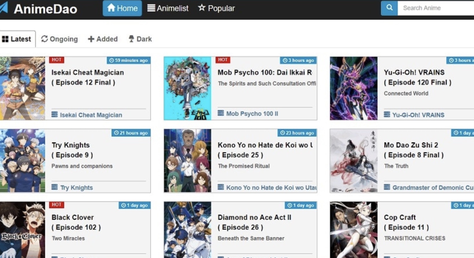 AnimeDao: Watch Your Favorite Anime Movies & Episodes