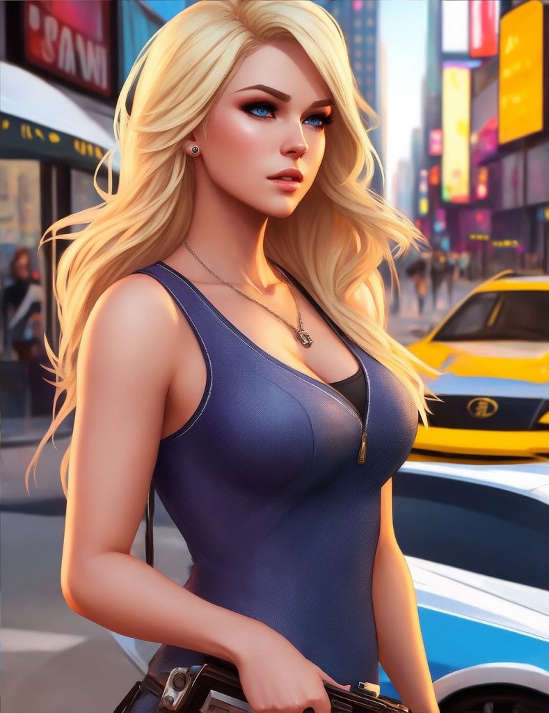 ai generated, woman, blonde