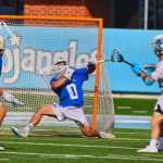 a group of men playing a game of lacrosse
