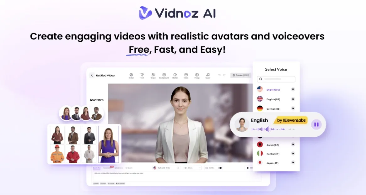 Vidnoz AI Review- The Ultimate Free AI Video Generator