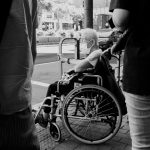 a person in a wheelchair