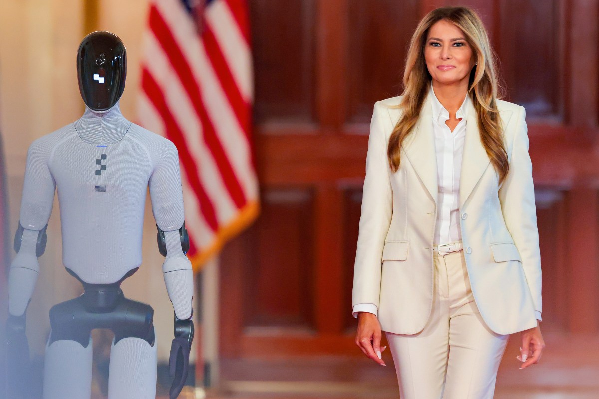 A Talking Robot Escorted Melania Trump at the White House