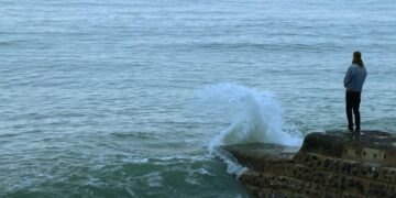 brown rock formation on sea during daytime
